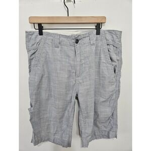 Buckle Black Passion Light Blue Cotton Tailored Shorts Mens 36 BB26677A